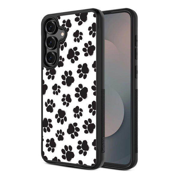 MyBat Design Lab Series Case for Samsung Galaxy S25 Fan Edition - Black Paw Prints - MSS25FECSLESMP002-2.jpg
