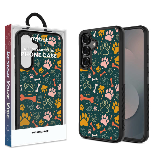 MyBat Design Lab Series Case for Samsung Galaxy S25 Fan Edition - Paw Prints & Bones - MSS25FECSLESMP003-1.jpg