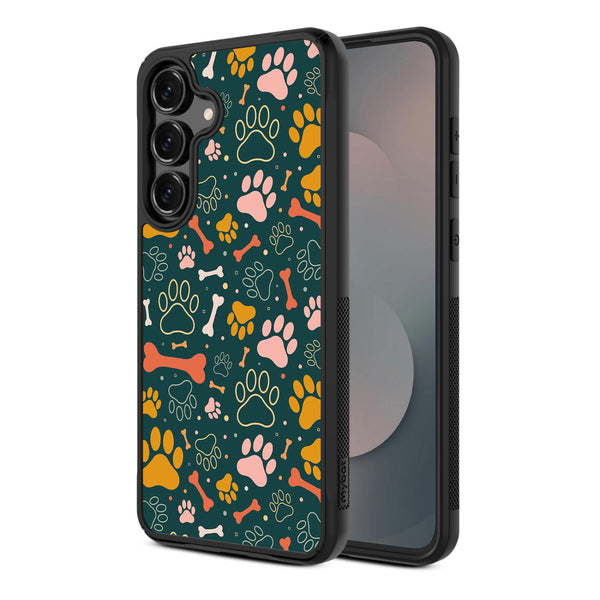 MyBat Design Lab Series Case for Samsung Galaxy S25 Fan Edition - Paw Prints & Bones - MSS25FECSLESMP003-2.jpg