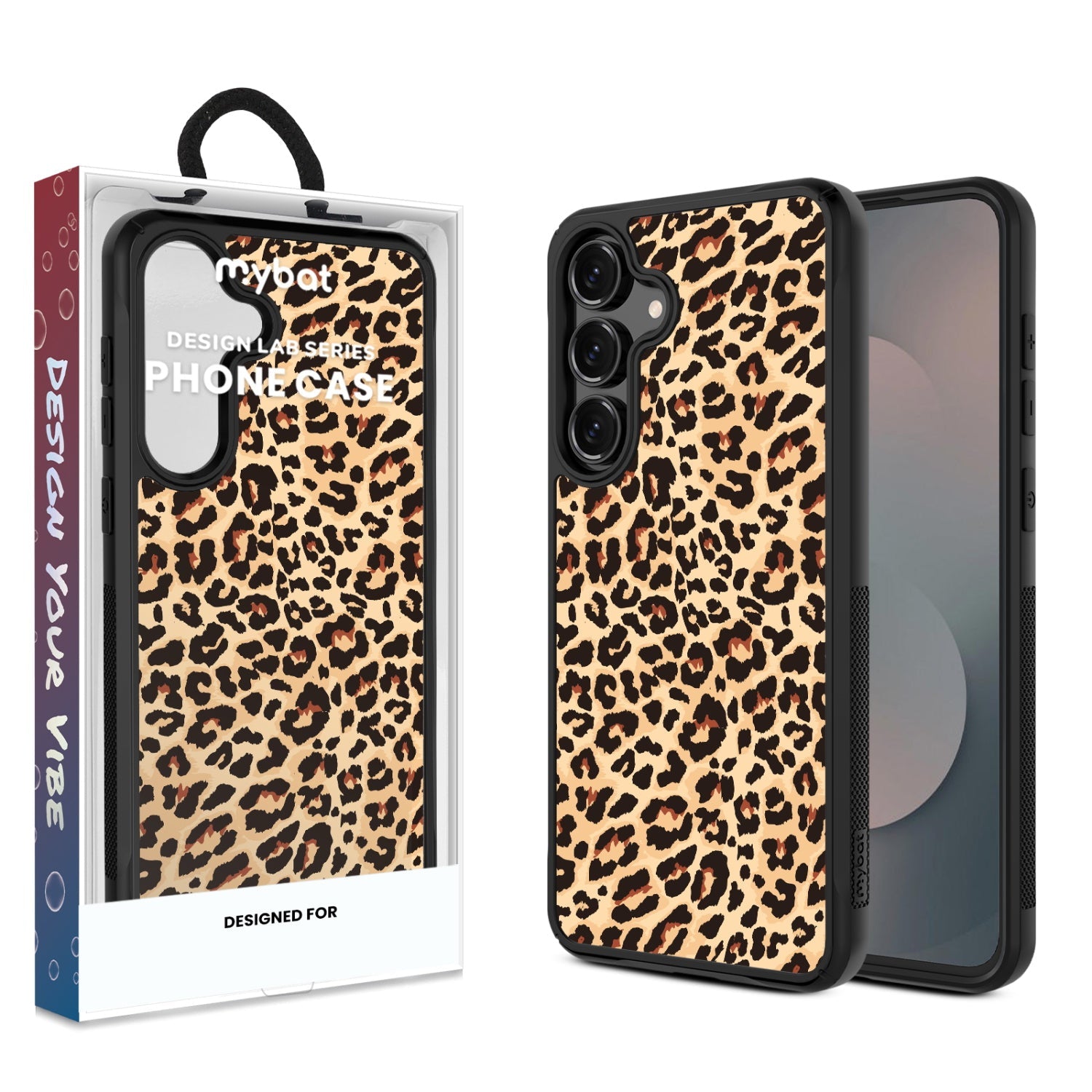 MyBat Design Lab Series Case for Samsung Galaxy S25 Fan Edition - Leopard Print