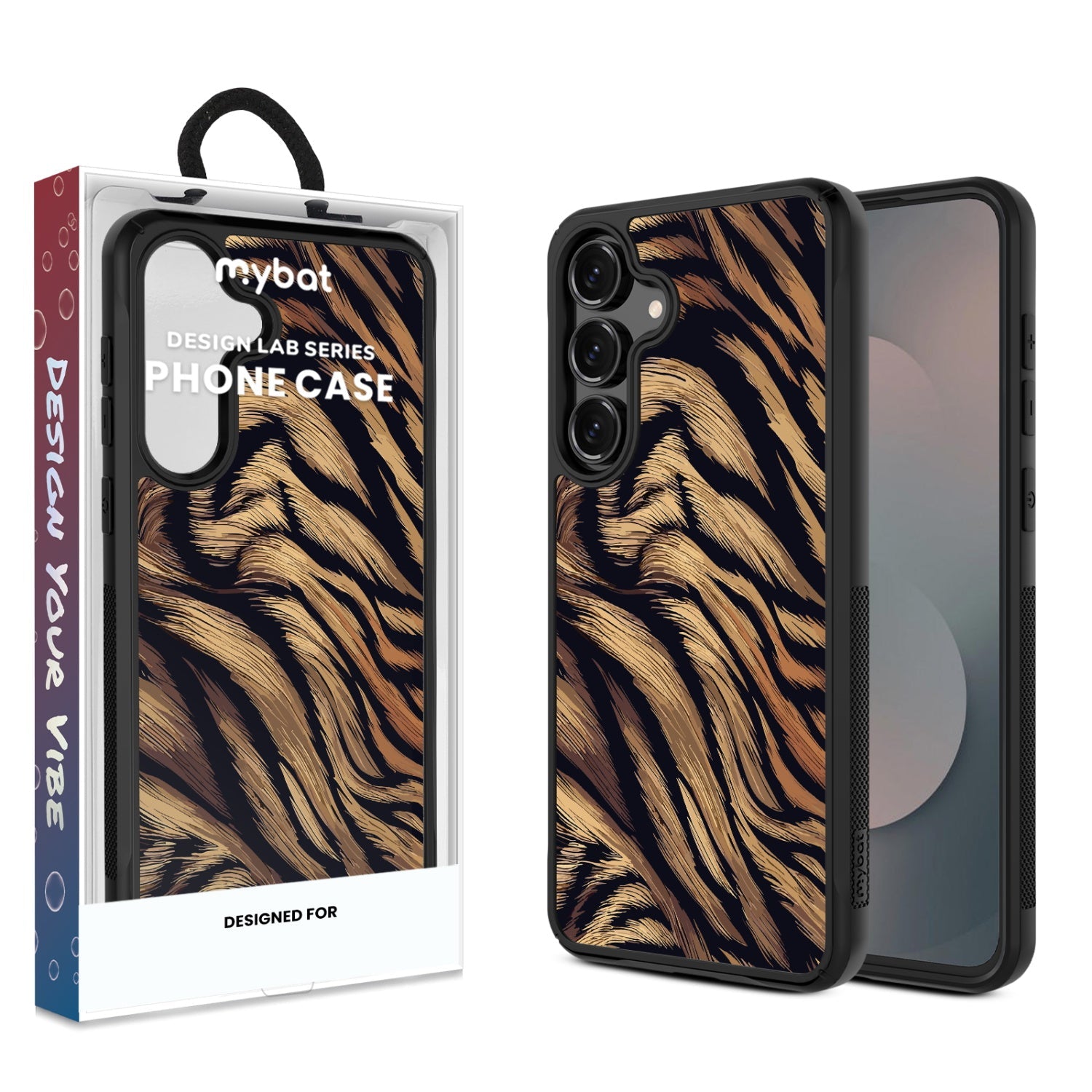 MyBat Design Lab Series Case for Samsung Galaxy S25 Fan Edition - Tiger Fur