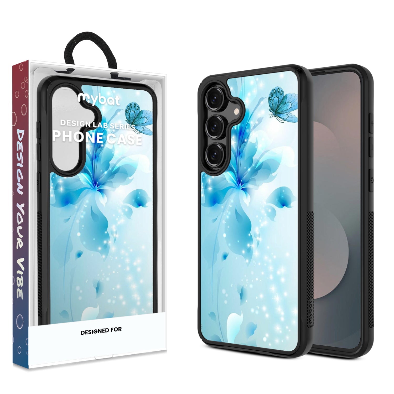 MyBat Design Lab Series Case for Samsung Galaxy S25 Fan Edition - Butterfly & Flowers