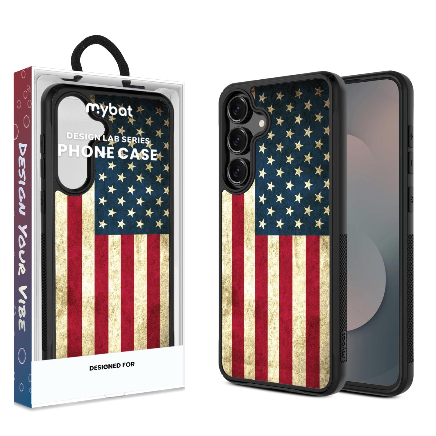 MyBat Design Lab Series Case for Samsung Galaxy S25 Fan Edition - American Flag