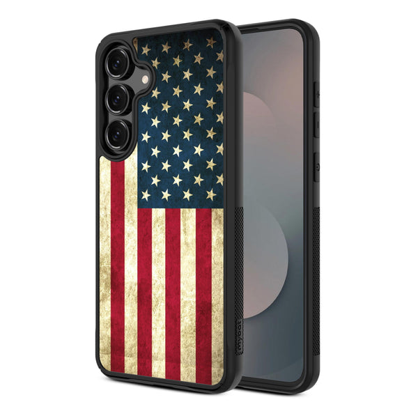 MyBat Design Lab Series Case for Samsung Galaxy S25 Fan Edition - American Flag - MSS25FECSLESMP043-2.jpg