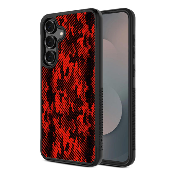 MyBat Design Lab Series Case for Samsung Galaxy S25 Fan Edition - Red Digital Camouflage - MSS25FECSLESMP086-2.jpg