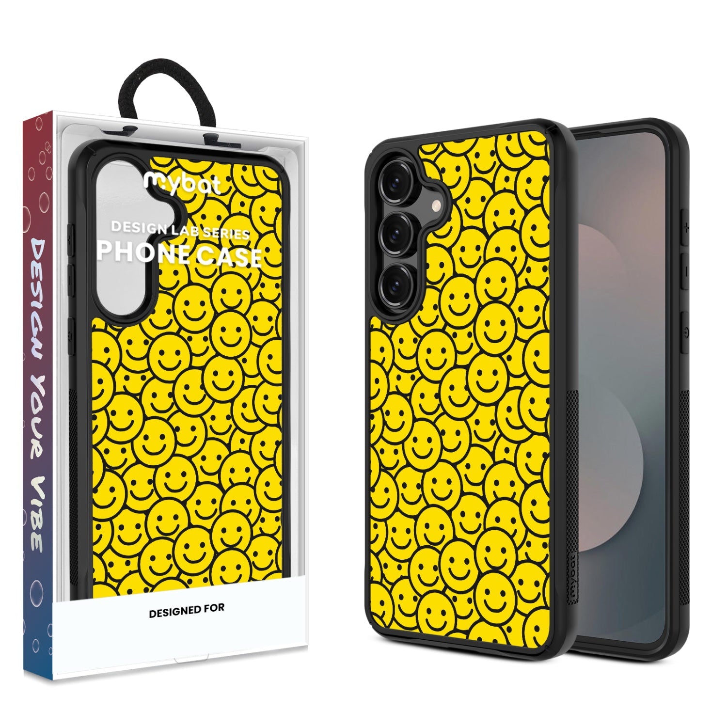 MyBat Design Lab Series Case for Samsung Galaxy S25 Fan Edition - Smiley Faces