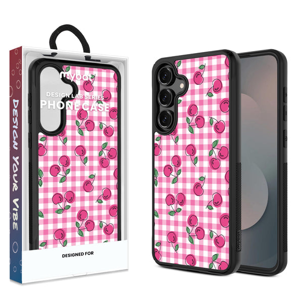 MyBat Design Lab Series Case for Samsung Galaxy S25 Fan Edition - Pink Cherries - MSS25FECSLESMP100-1.jpg
