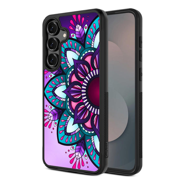 MyBat Design Lab Series Case for Samsung Galaxy S25 Fan Edition - Flower Mandala - MSS25FECSLESMP112-2.jpg