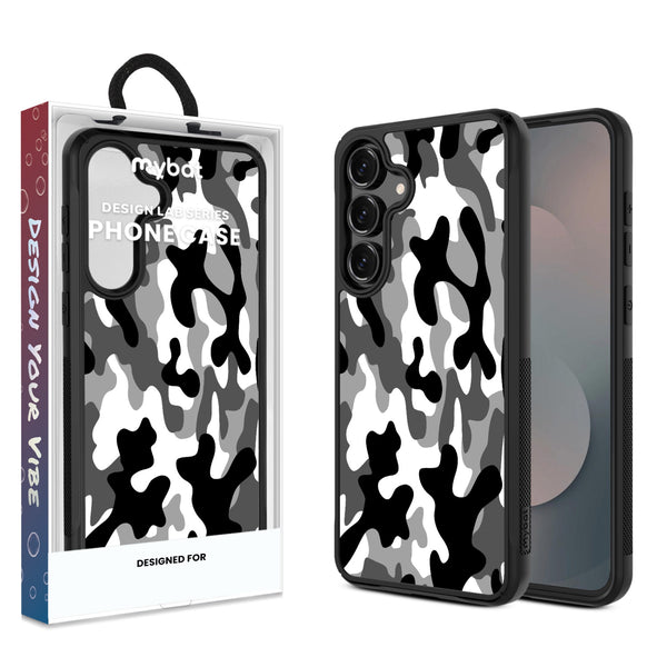 MyBat Design Lab Series Case for Samsung Galaxy S25 Fan Edition - Black & White Camouflage - MSS25FECSLESMP122-1.jpg