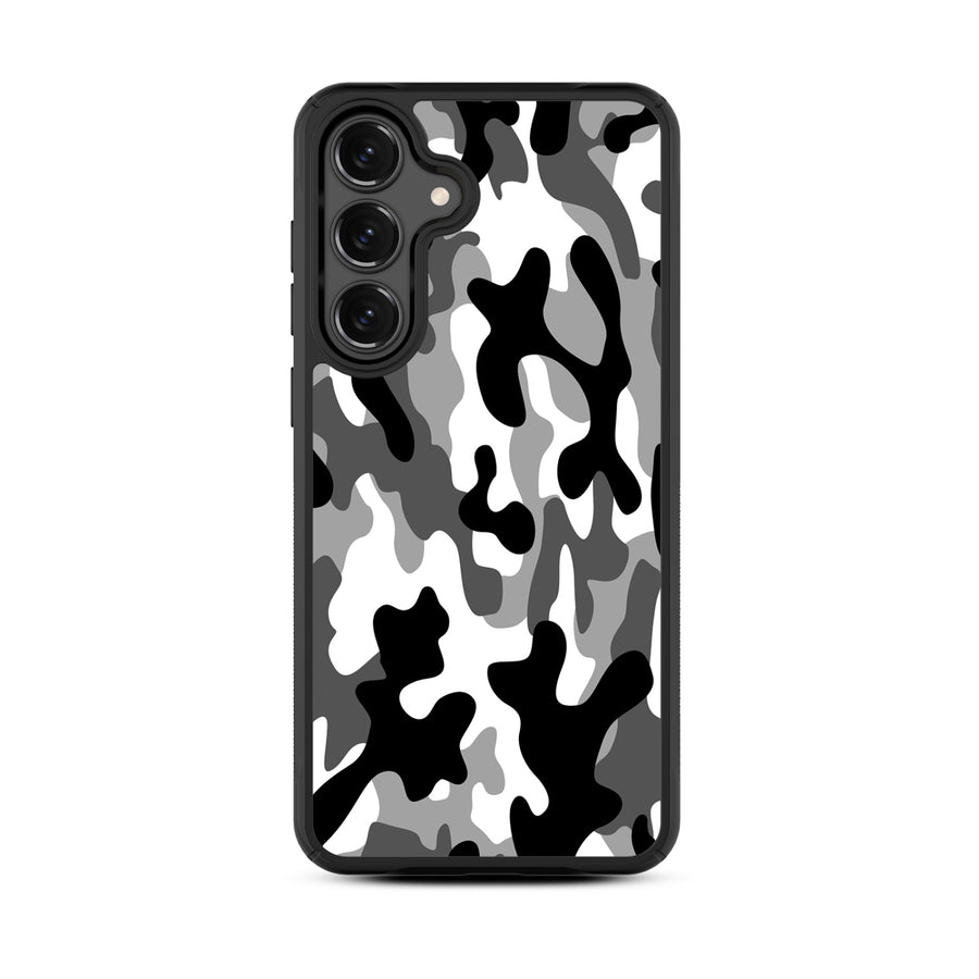MyBat Design Lab Series Case for Samsung Galaxy S25 Fan Edition - Black & White Camouflage - MSS25FECSLESMP122-3.jpg
