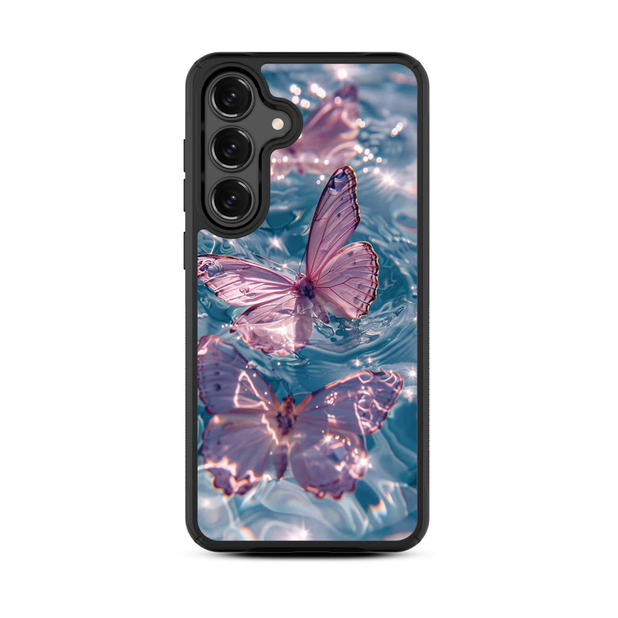 MyBat Design Lab Series Case for Samsung Galaxy S25 Fan Edition - Floating Butterflies - MSS25FECSLESMP180-3.jpg