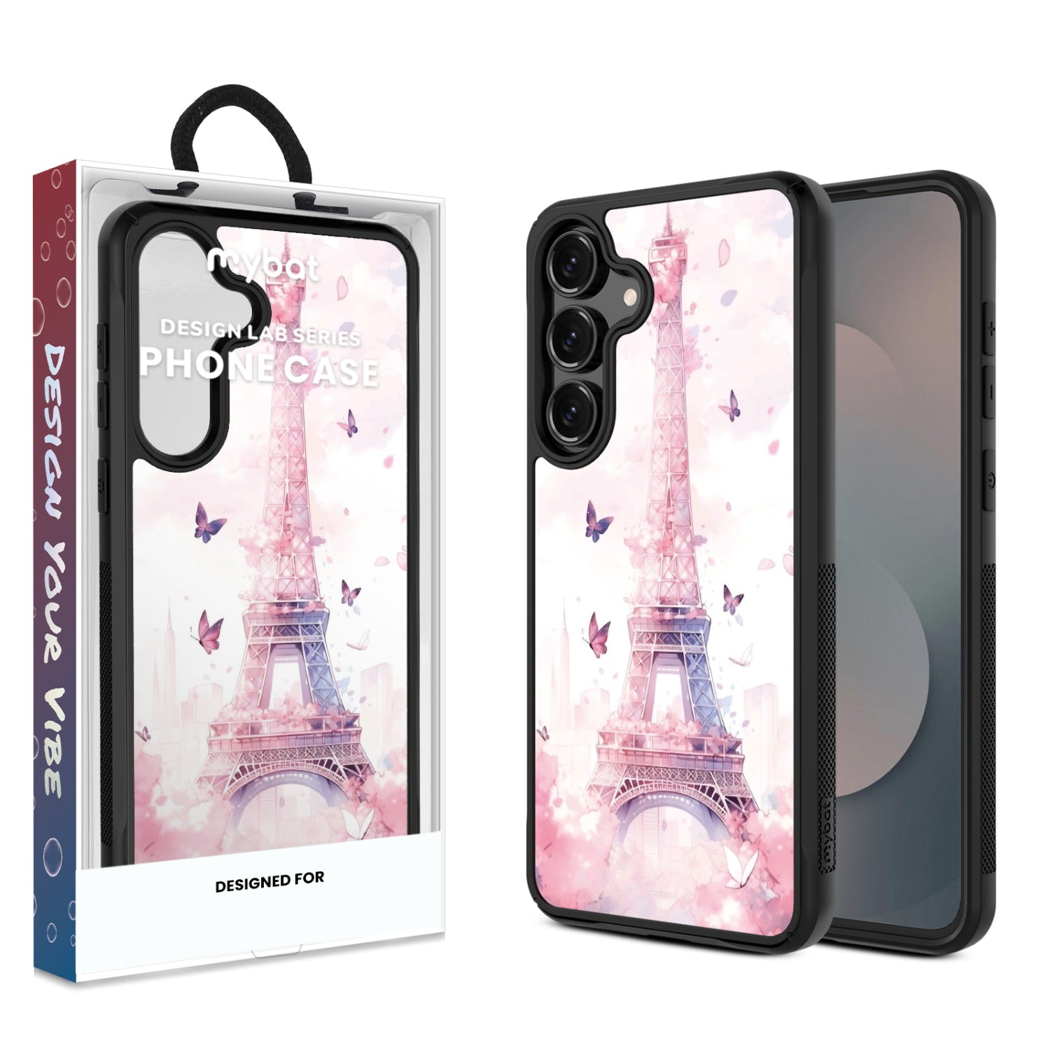 MyBat Design Lab Series Case for Samsung Galaxy S25 Fan Edition - Parisian Butterflies