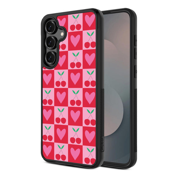 MyBat Design Lab Series Case for Samsung Galaxy S25 Fan Edition - Cherry Hearts - MSS25FECSLESMP334-2.jpg