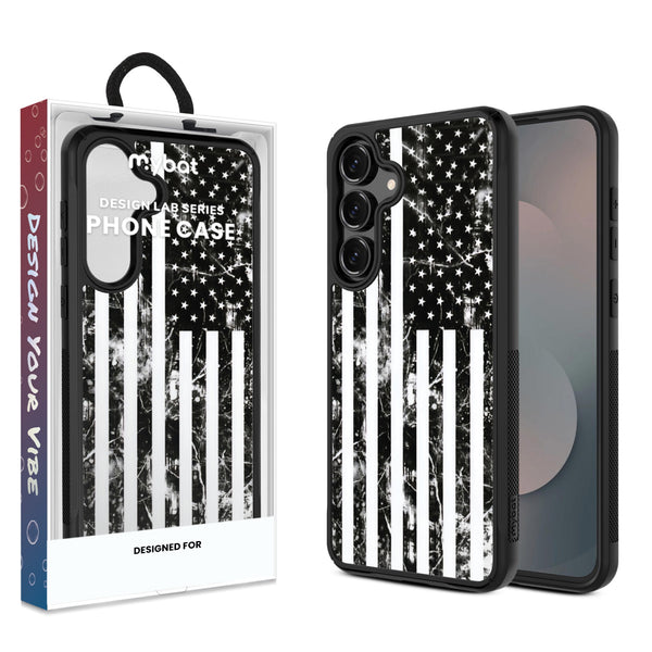 MyBat Design Lab Series Case for Samsung Galaxy S25 Fan Edition - Distress US Flag - MSS25FECSLESMP344-1.jpg