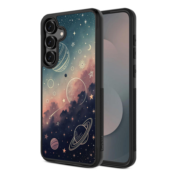 MyBat Design Lab Series Case for Samsung Galaxy S25 Fan Edition - Planets and Stars - MSS25FECSLESMP356-2.jpg