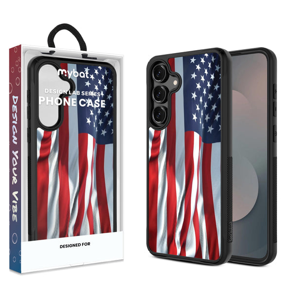 MyBat Design Lab Series Case for Samsung Galaxy S25 Fan Edition - Waving USA FLag - MSS25FECSLESMP367-1.jpg