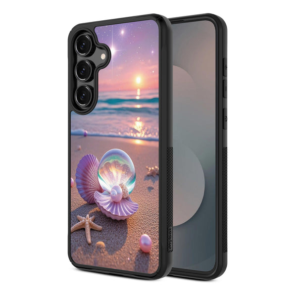 MyBat Design Lab Series Case for Samsung Galaxy S25 Fan Edition - Seashell Beach - MSS25FECSLESMP374-2.jpg