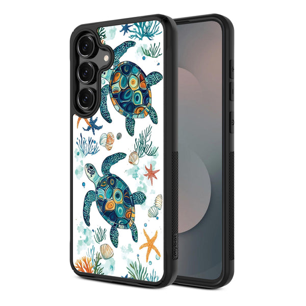 MyBat Design Lab Series Case for Samsung Galaxy S25 Fan Edition - Sea Turtles - MSS25FECSLESMP375-2.jpg