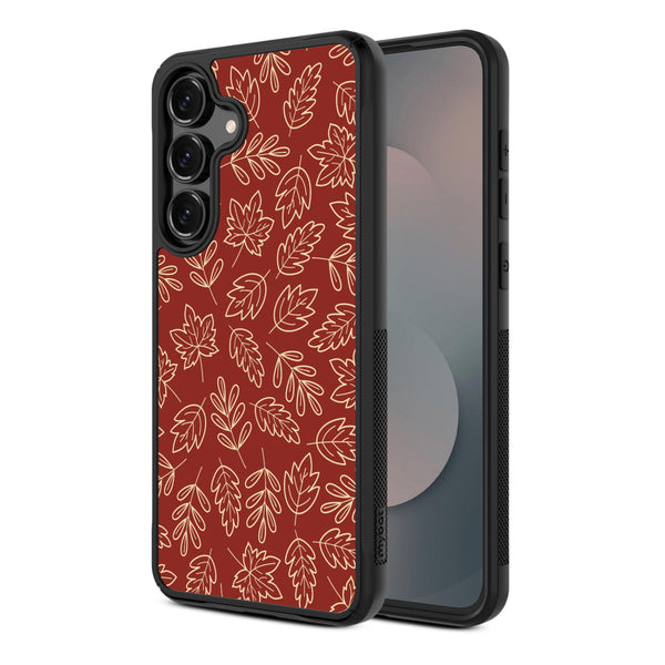 MyBat Design Lab Series Case for Samsung Galaxy S25 Fan Edition - Leaf Lines - MSS25FECSLESMP429-2.jpg