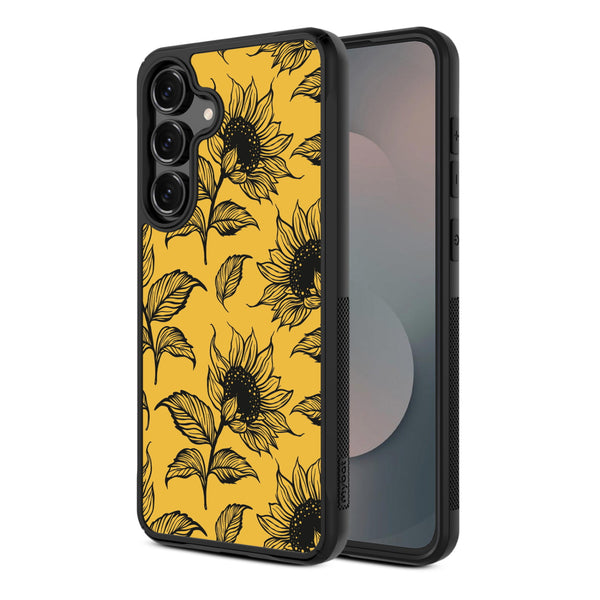 MyBat Design Lab Series Case for Samsung Galaxy S25 Fan Edition - Golden Sunflowers - MSS25FECSLESMP444-2.jpg