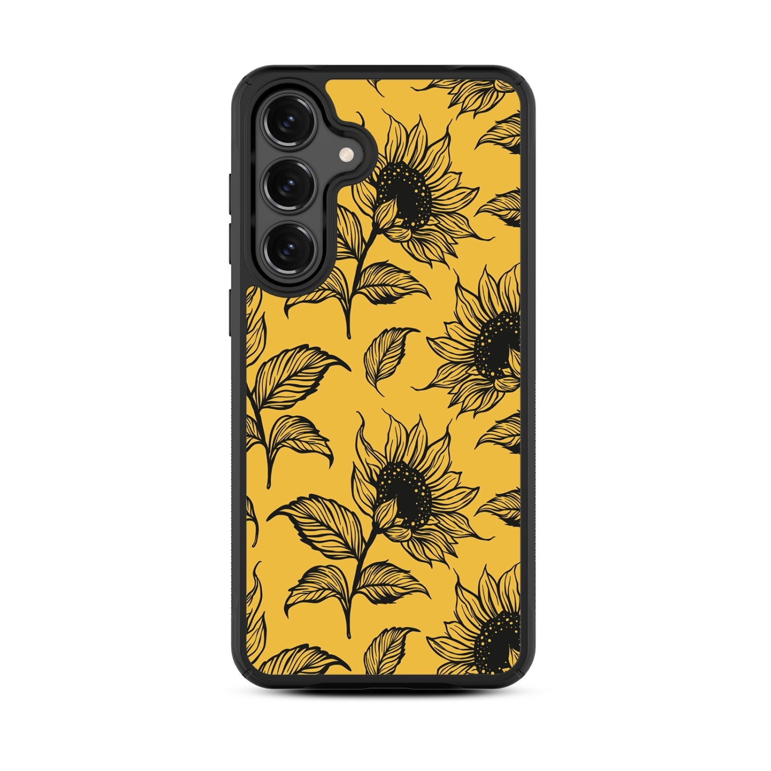 MyBat Design Lab Series Case for Samsung Galaxy S25 Fan Edition - Golden Sunflowers