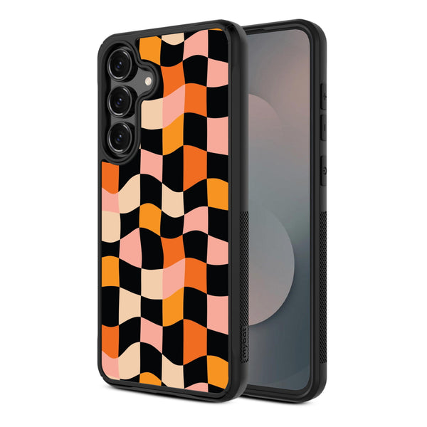 MyBat Design Lab Series Case for Samsung Galaxy S25 Fan Edition - Groovy Check - MSS25FECSLESMP448-2.jpg