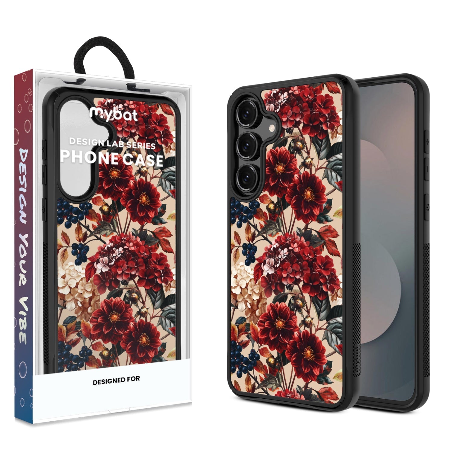 MyBat Design Lab Series Case for Samsung Galaxy S25 Fan Edition - Rust & Bloom