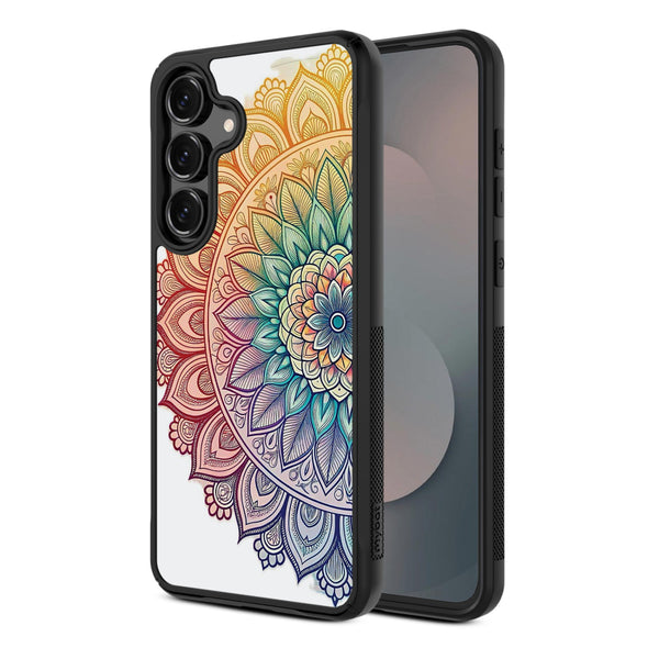 MyBat Design Lab Series Case for Samsung Galaxy S25 Fan Edition - Rainbow Mandala - MSS25FECSLESMP457-2.jpg
