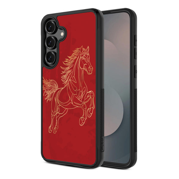 MyBat Design Lab Series Case for Samsung Galaxy S25 Fan Edition - Fire Horse - MSS25FECSLESMP460-2.jpg