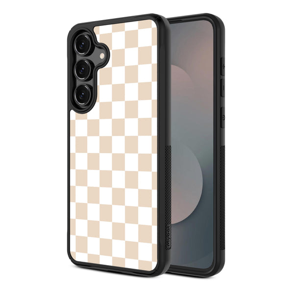 MyBat Design Lab Series Case for Samsung Galaxy S25 Fan Edition - Tan Check - MSS25FECSLESMP475-2.jpg