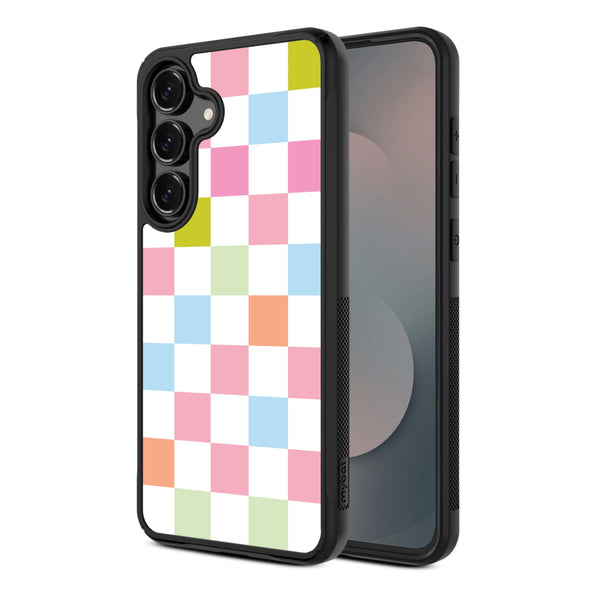 MyBat Design Lab Series Case for Samsung Galaxy S25 Fan Edition - Pastel Check - MSS25FECSLESMP480-2.jpg