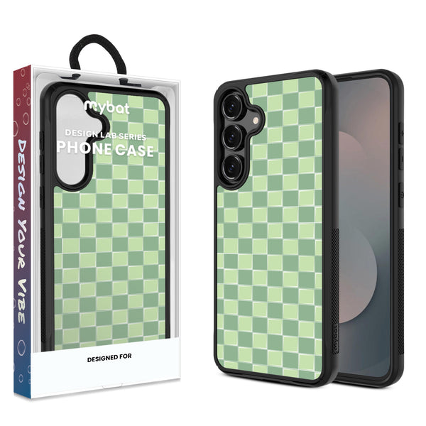 MyBat Design Lab Series Case for Samsung Galaxy S25 Fan Edition - Matcha Check - MSS25FECSLESMP482-1.jpg