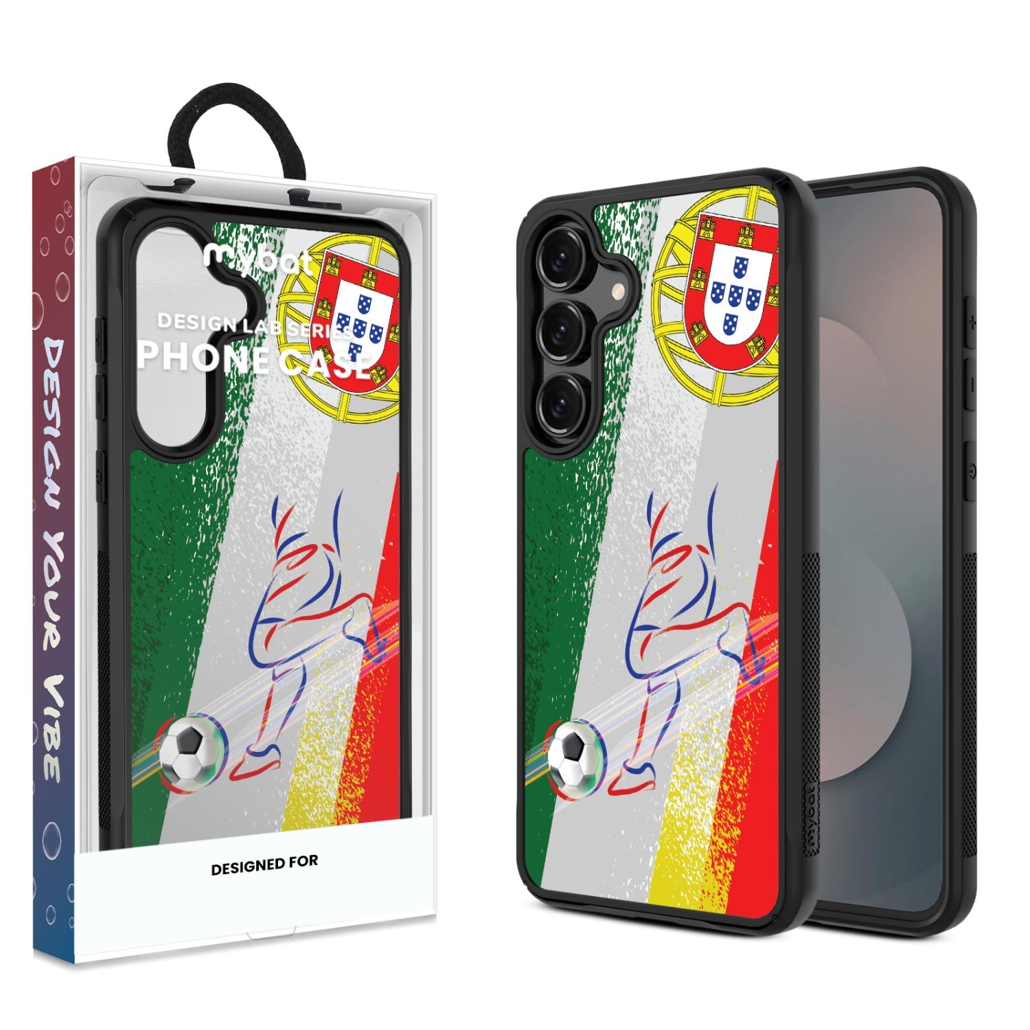 MyBat Design Lab Series Case for Samsung Galaxy S25 Fan Edition – Portugal Soccer