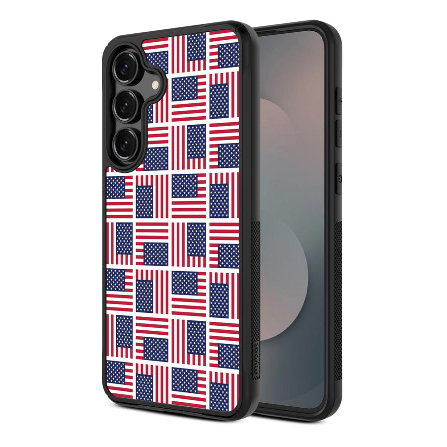 MyBat Design Lab Series Case for Samsung Galaxy S25 Fan Edition – Flag Patchwork - MSS25FECSLESMP519-1.JPG