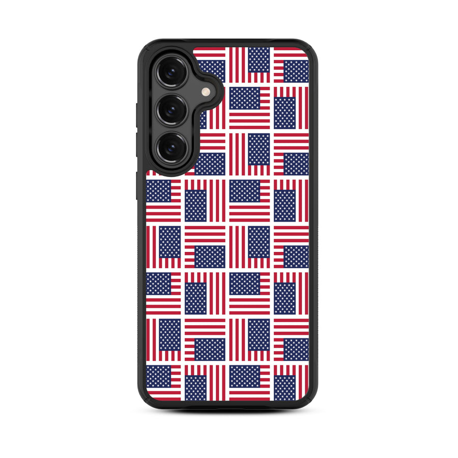 MyBat Design Lab Series Case for Samsung Galaxy S25 Fan Edition – Flag Patchwork - MSS25FECSLESMP519-2.JPG