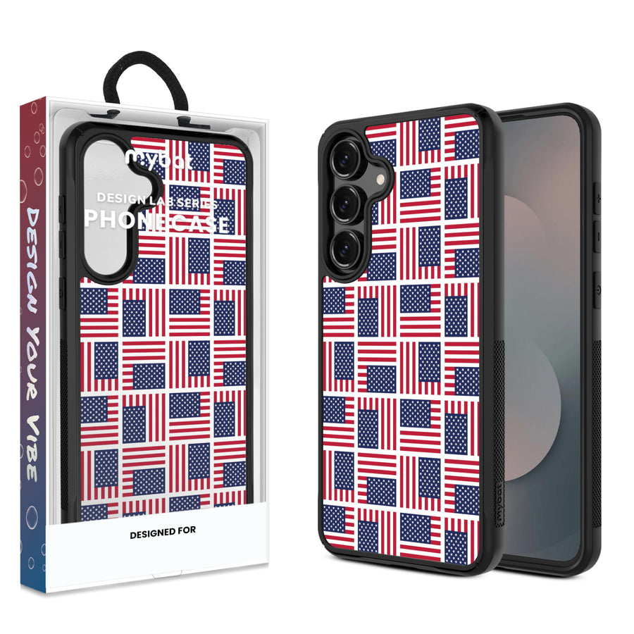 MyBat Design Lab Series Case for Samsung Galaxy S25 Fan Edition – Flag Patchwork - MSS25FECSLESMP519.JPG