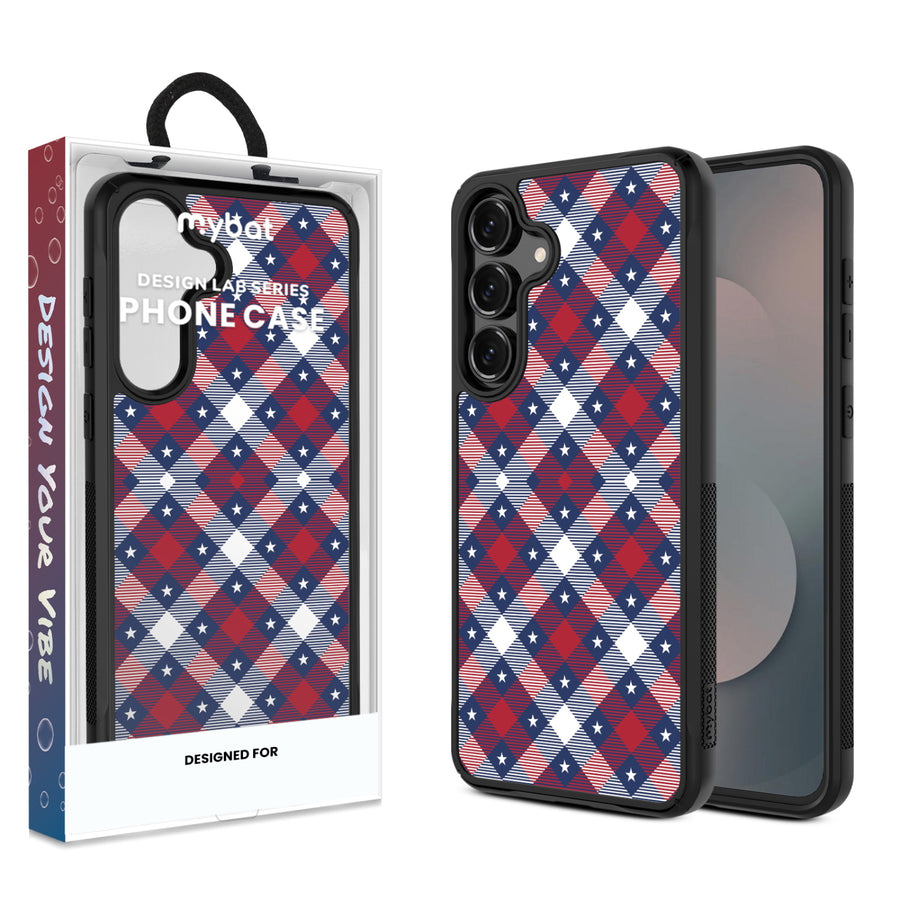 MyBat Design Lab Series Case for Samsung Galaxy S25 Fan Edition – Americana Plaid - MSS25FECSLESMP523.JPG