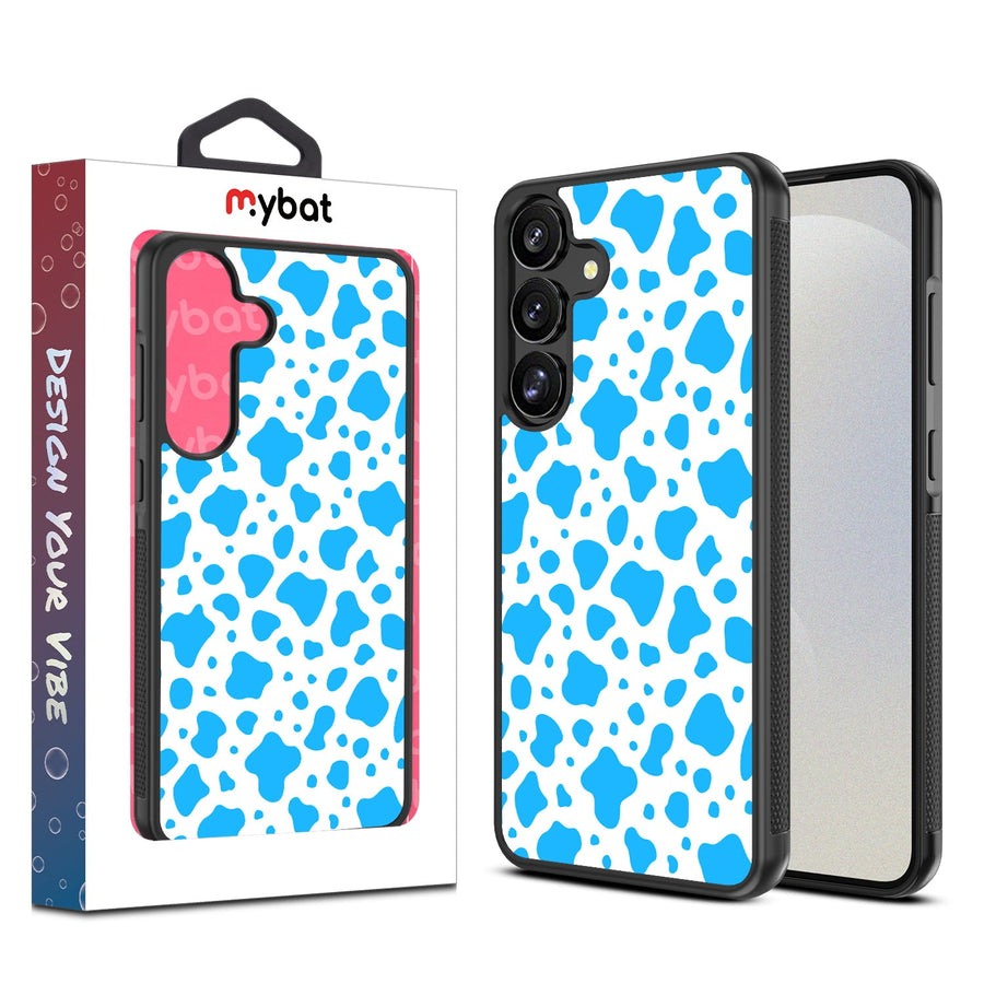 MyBat Design Lab Series Case for Samsung Galaxy S25 Plus - Blue Cow Print