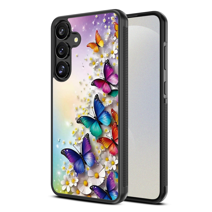 MyBat Design Lab Series Case for Samsung Galaxy S25 Plus - Rainbow Butterflies - MSS25PCSLESM187-2.jpg