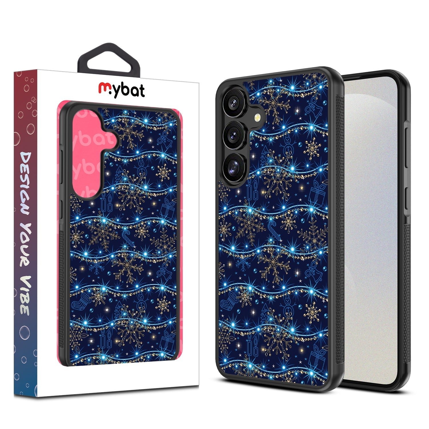 MyBat Design Lab Series Case for Samsung Galaxy S25 Plus - Snowflake Twinkle