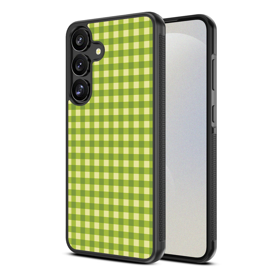 MyBat Design Lab Series Case for Samsung Galaxy S25 Plus - Green Gingham - MSS25PCSLESM476-2.jpg