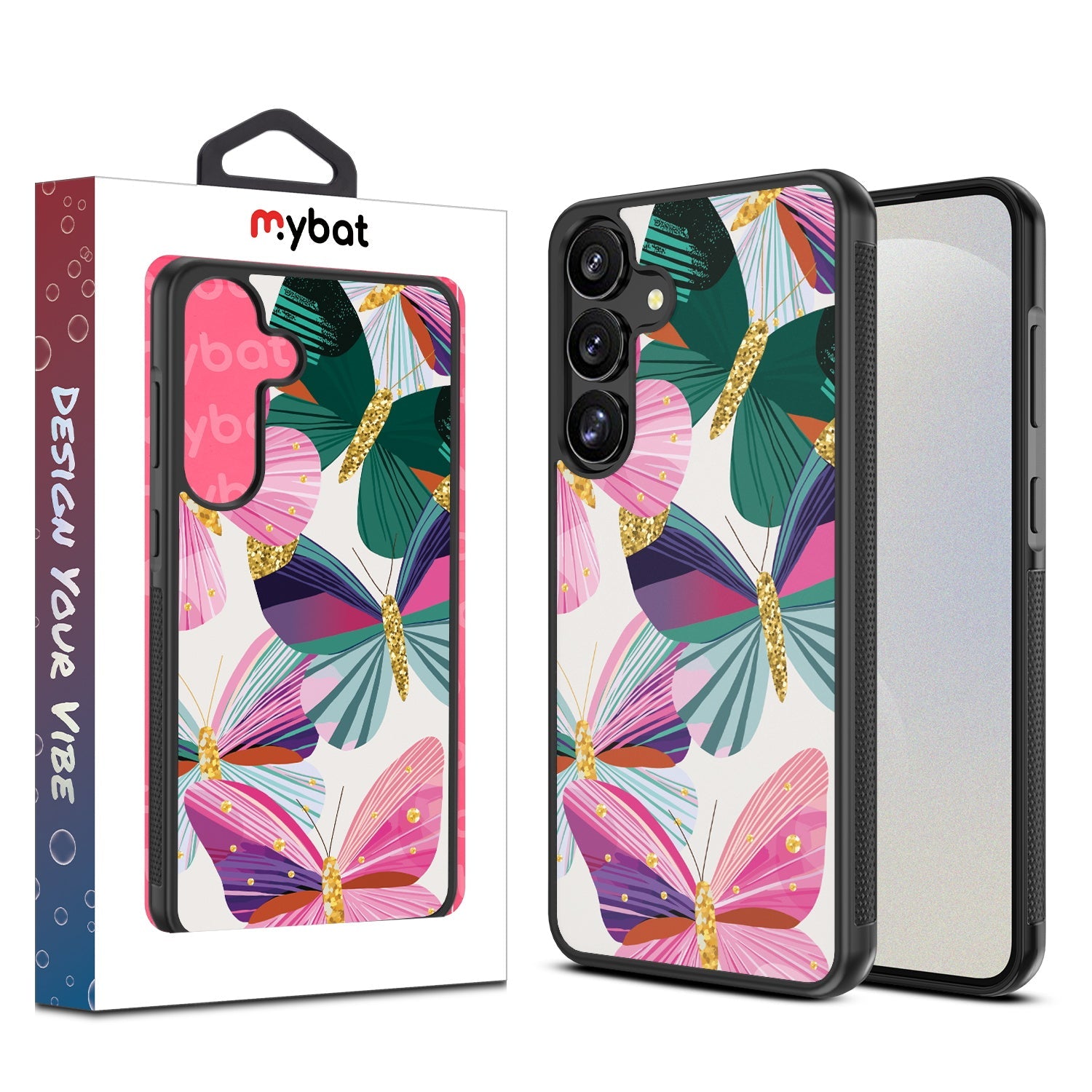 MyBat Design Lab Series Case for Samsung Galaxy S25 Plus - Bright Flutter