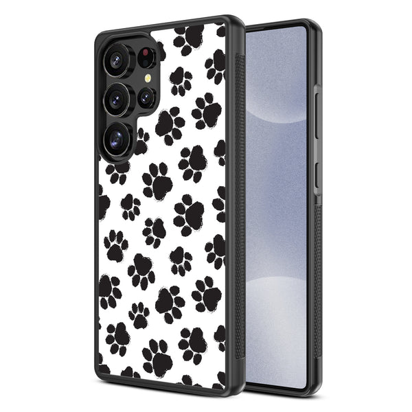 MyBat Design Lab Series Case for Samsung Galaxy S25 Ultra - Black Paw Prints - MSS25UCSLESM002-2.jpg