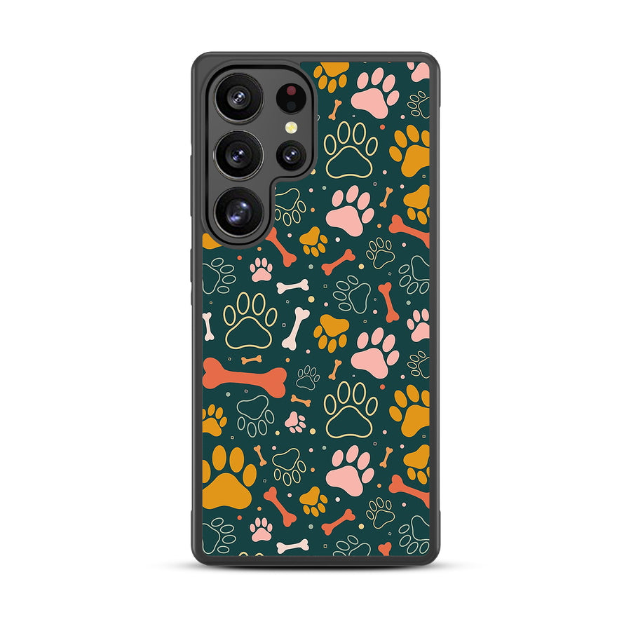MyBat Design Lab Series Case for Samsung Galaxy S25 Ultra - Paw Prints & Bones - MSS25UCSLESM003-3.jpg