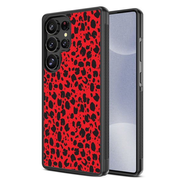 MyBat Design Lab Series Case for Samsung Galaxy S25 Ultra - Red Leopard Print - MSS25UCSLESM008-2.jpg