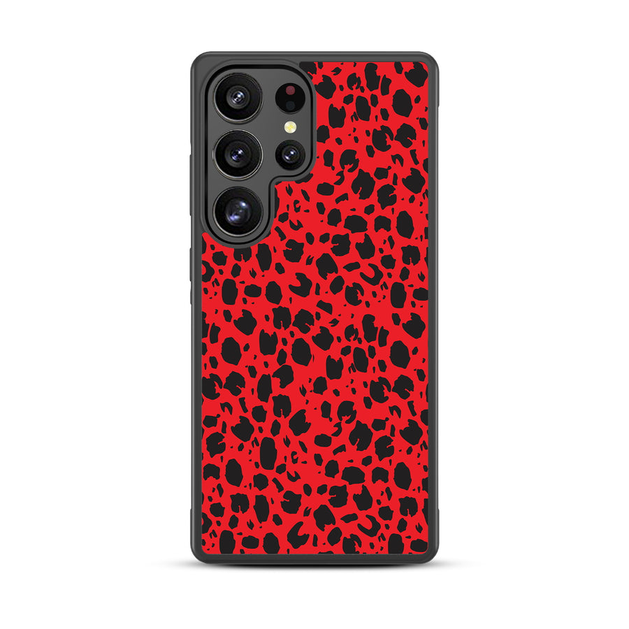 MyBat Design Lab Series Case for Samsung Galaxy S25 Ultra - Red Leopard Print - MSS25UCSLESM008-3.jpg