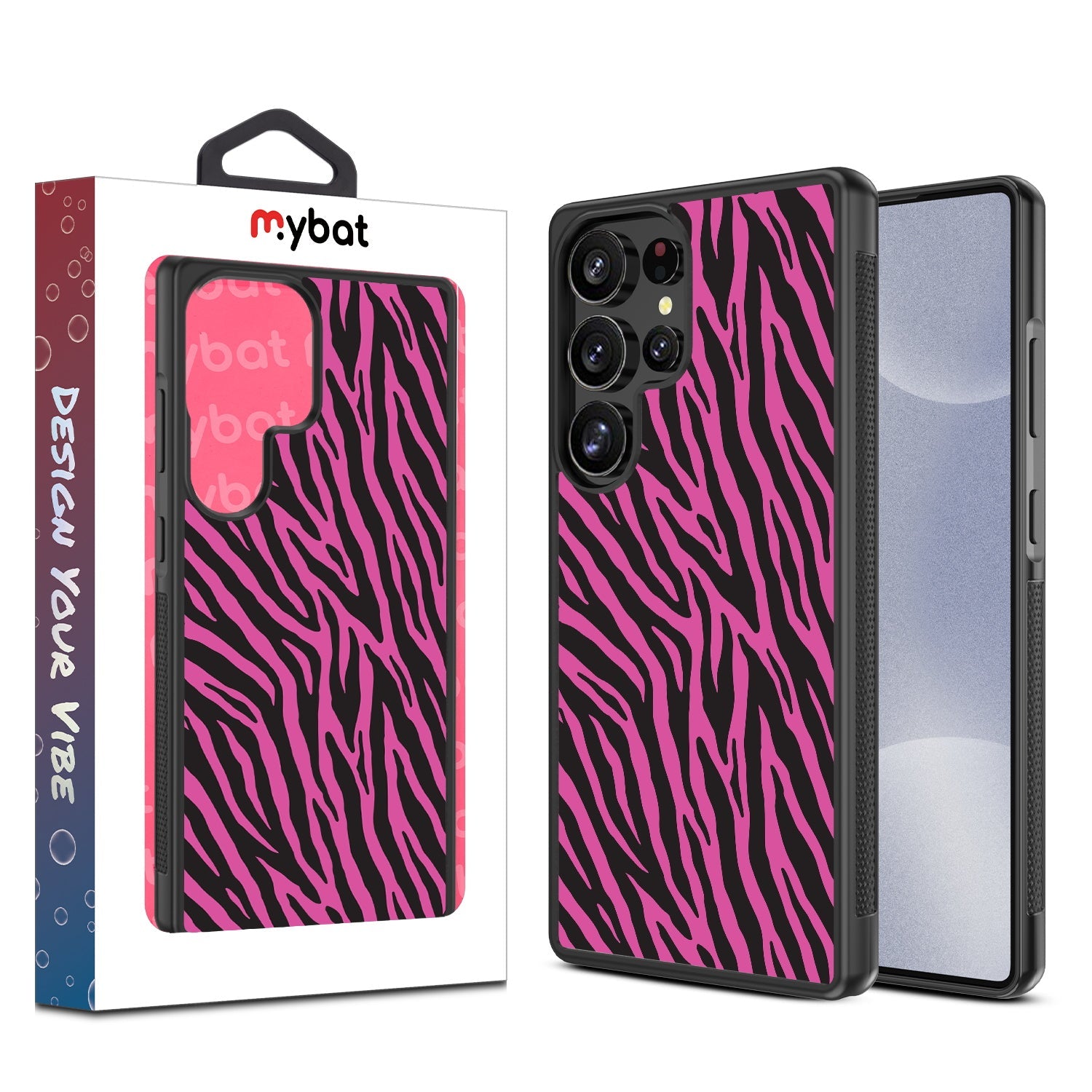 MyBat Design Lab Series Case for Samsung Galaxy S25 Ultra - Pink Zebra Print