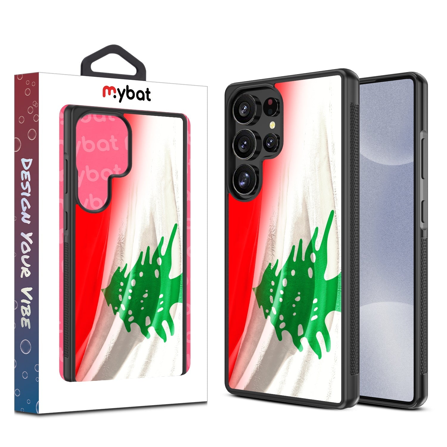 MyBat Design Lab Series Case for Samsung Galaxy S25 Ultra - Lebanese Flag