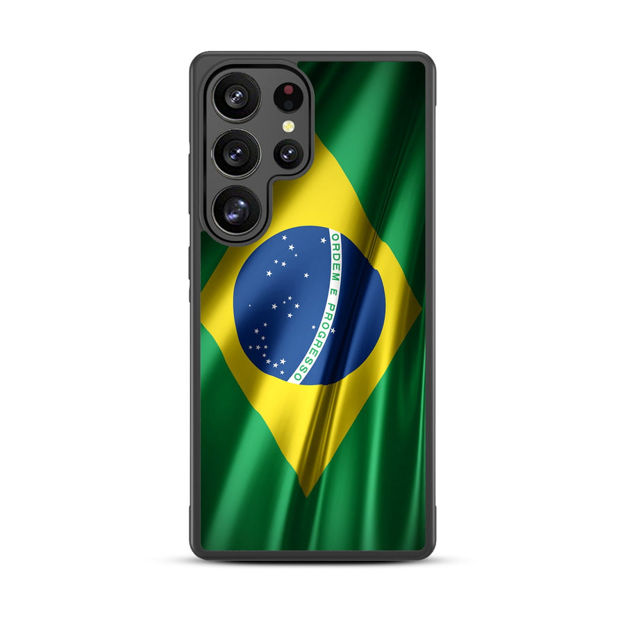 MyBat Design Lab Series Case for Samsung Galaxy S25 Ultra - Brazilian Flag