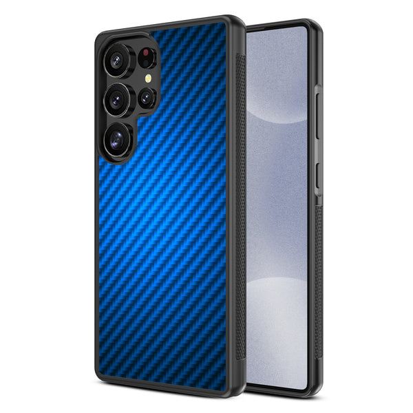 MyBat Design Lab Series Case for Samsung Galaxy S25 Ultra - Blue Carbon Fiber - MSS25UCSLESM084-2.jpg